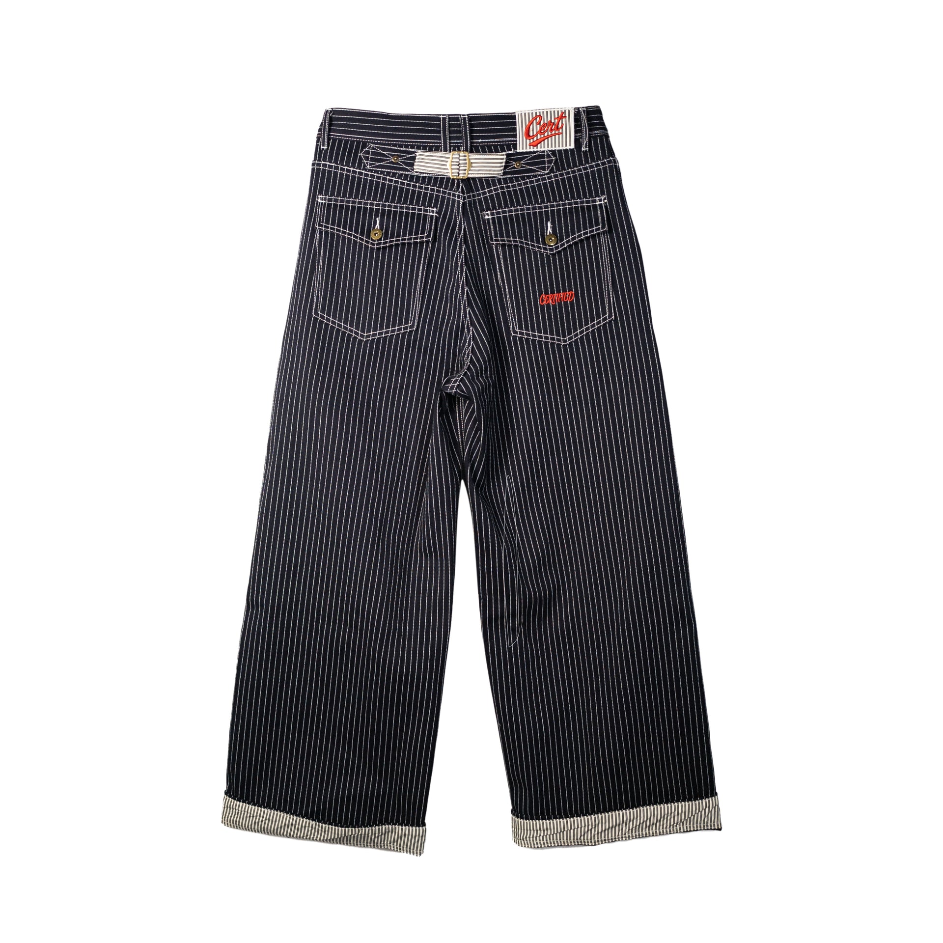 JAPANESE SELVAGE PINSTRIPE DENIM