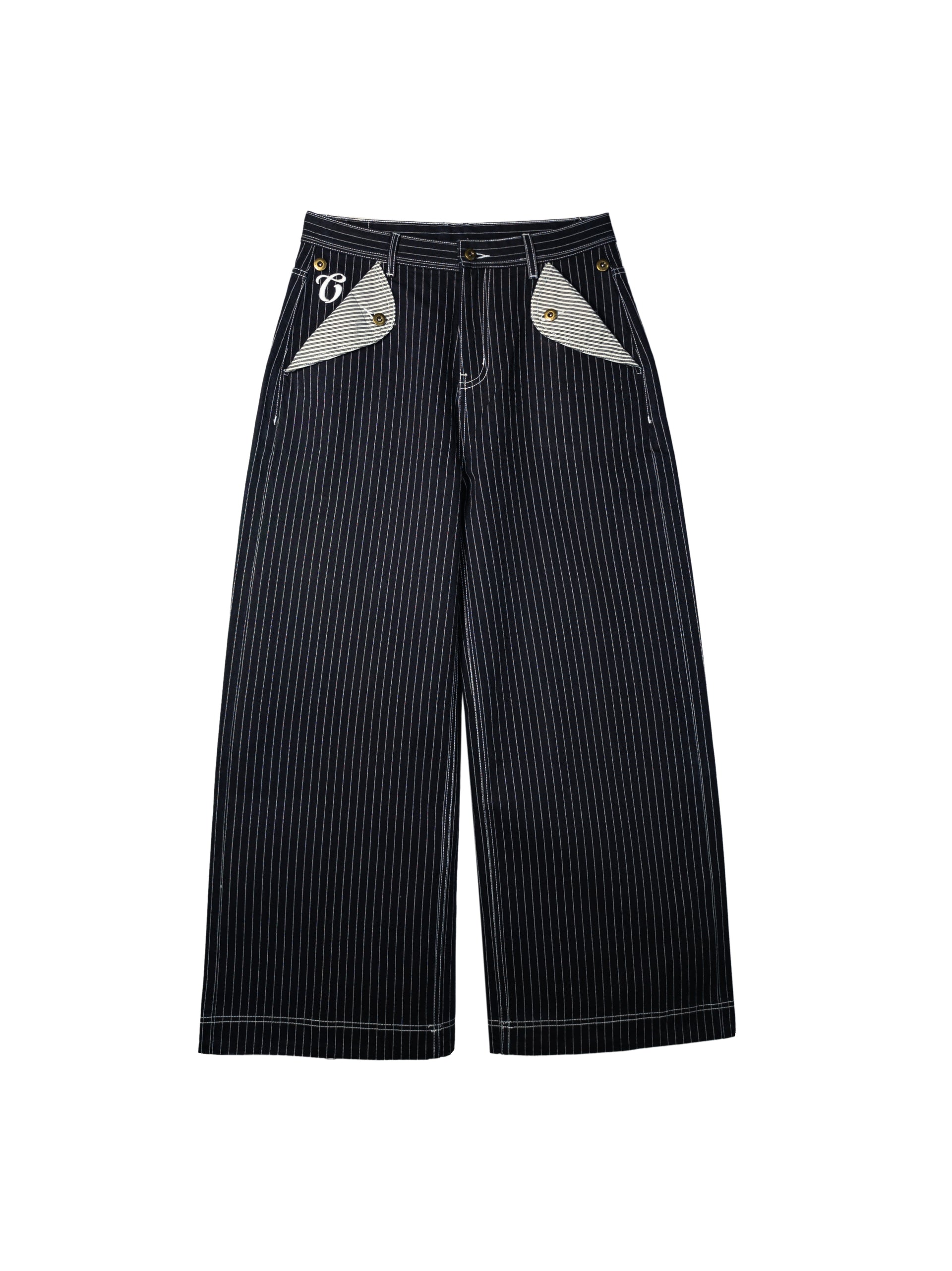 JAPANESE SELVAGE PINSTRIPE DENIM